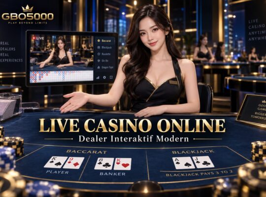 Live casino online dengan dealer interaktif modern GBO5000